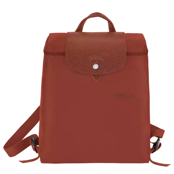 Longchamp Foldable Recycled Nylon Le Pliage Backpack with Gold Hardware