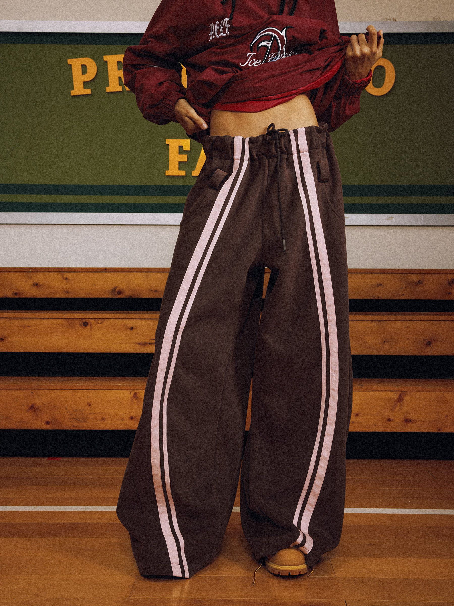 Stripe Super Baggy Barrel Sweatpants