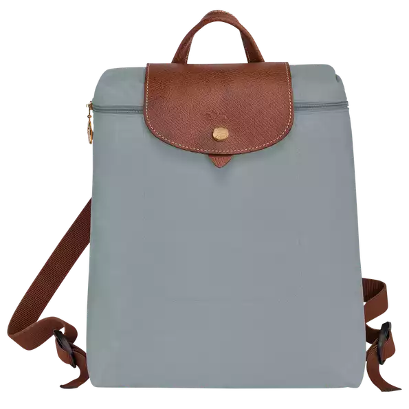 Longchamp Foldable Recycled Nylon Le Pliage Backpack with Gold Hardware