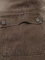 Washed Baggy Barrel Jeans