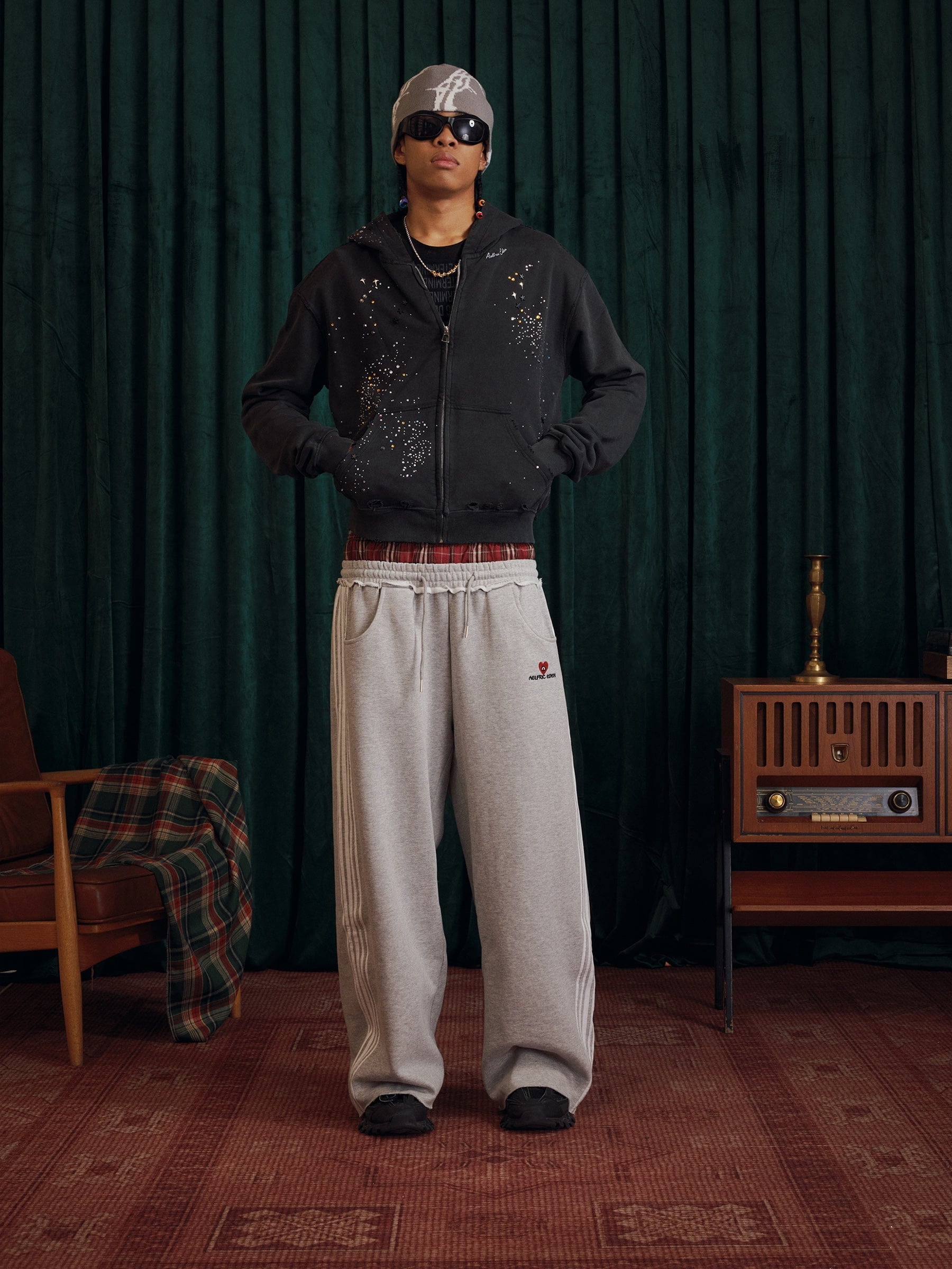 Double Waist Baggy Sweatpants