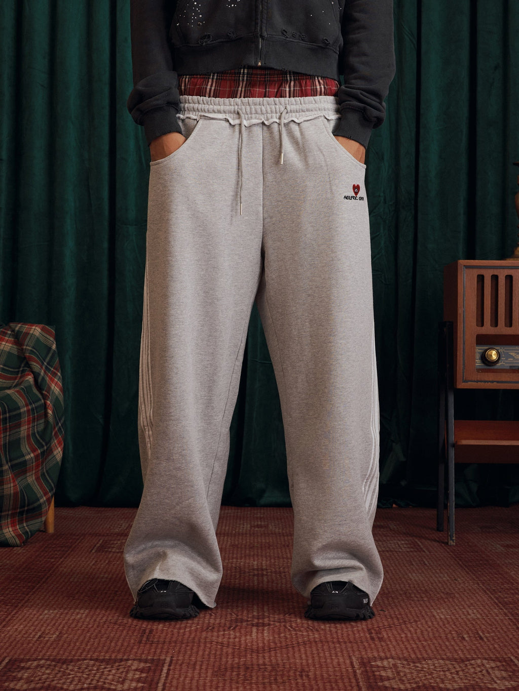 Labellarossa Double Waist Baggy Sweatpants