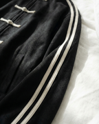 Black Dual-Stripe Boxy Jacket