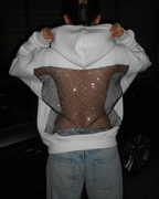 Crystal Aura Oversize Sweatshirt