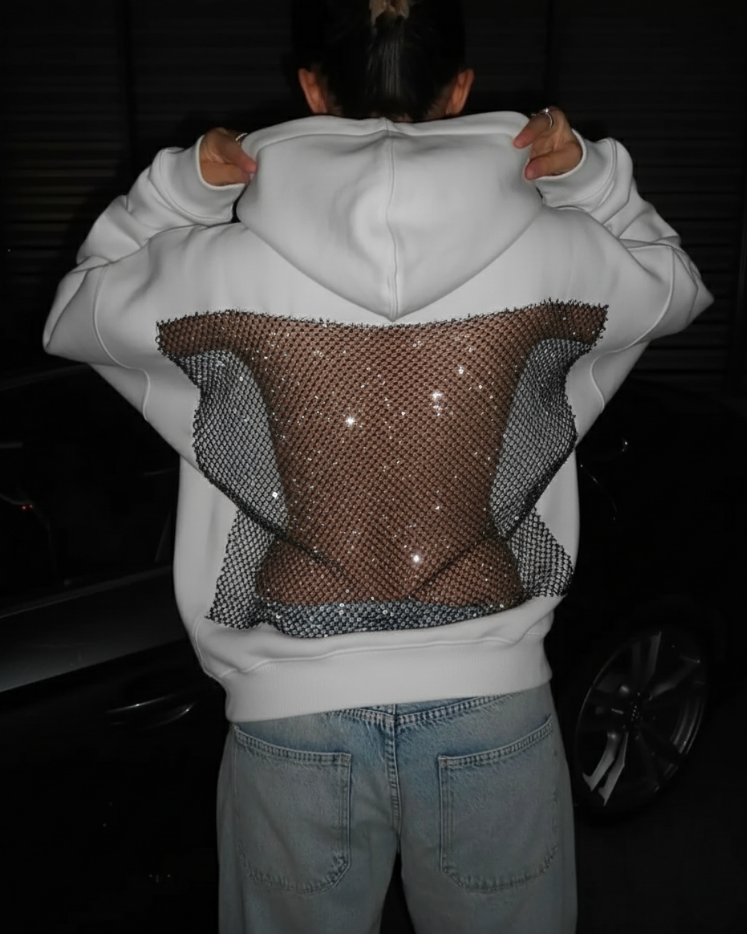 Crystal Aura Oversize Sweatshirt