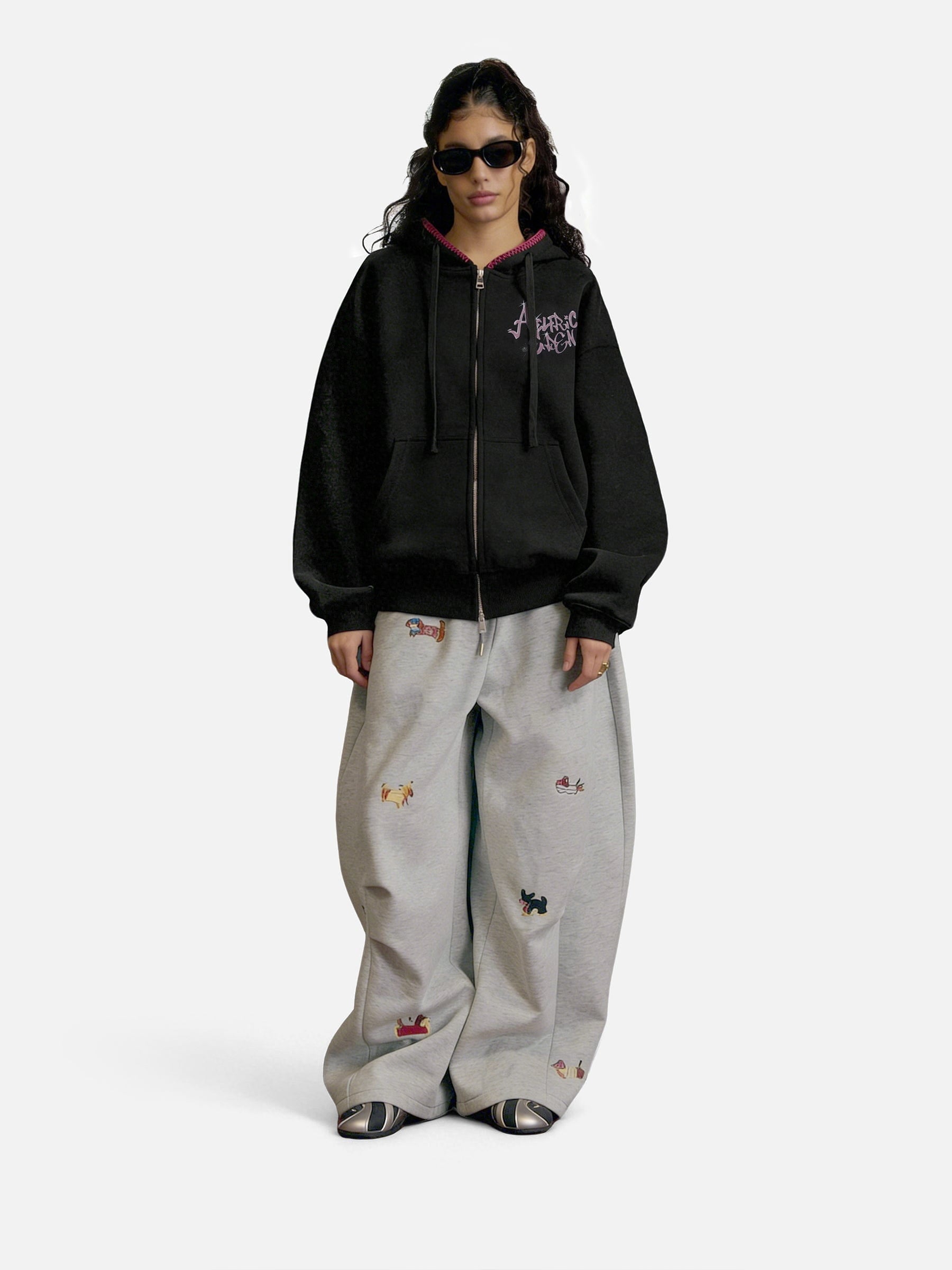 Boxy Spider Cherry Hoodie