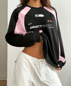 Cyber-Tooth Oversize Sweatshirt