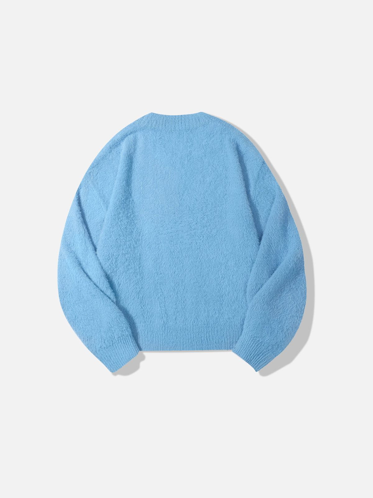 Apple Graphic Cropped Sweater