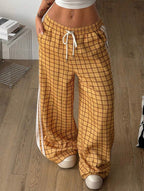 Amber Tartan Y2K Baggy Pants