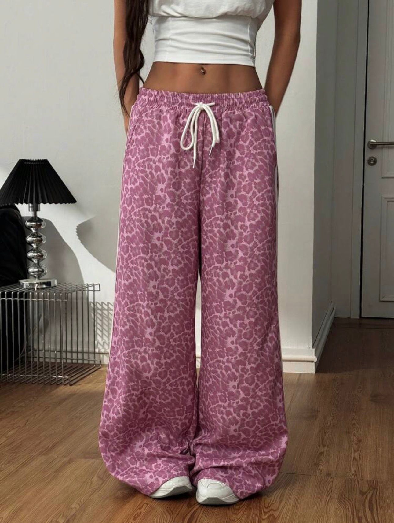 Pink Panthera Y2K Baggy Pants