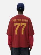 77 Graphic Layered Long Sleeve Tee