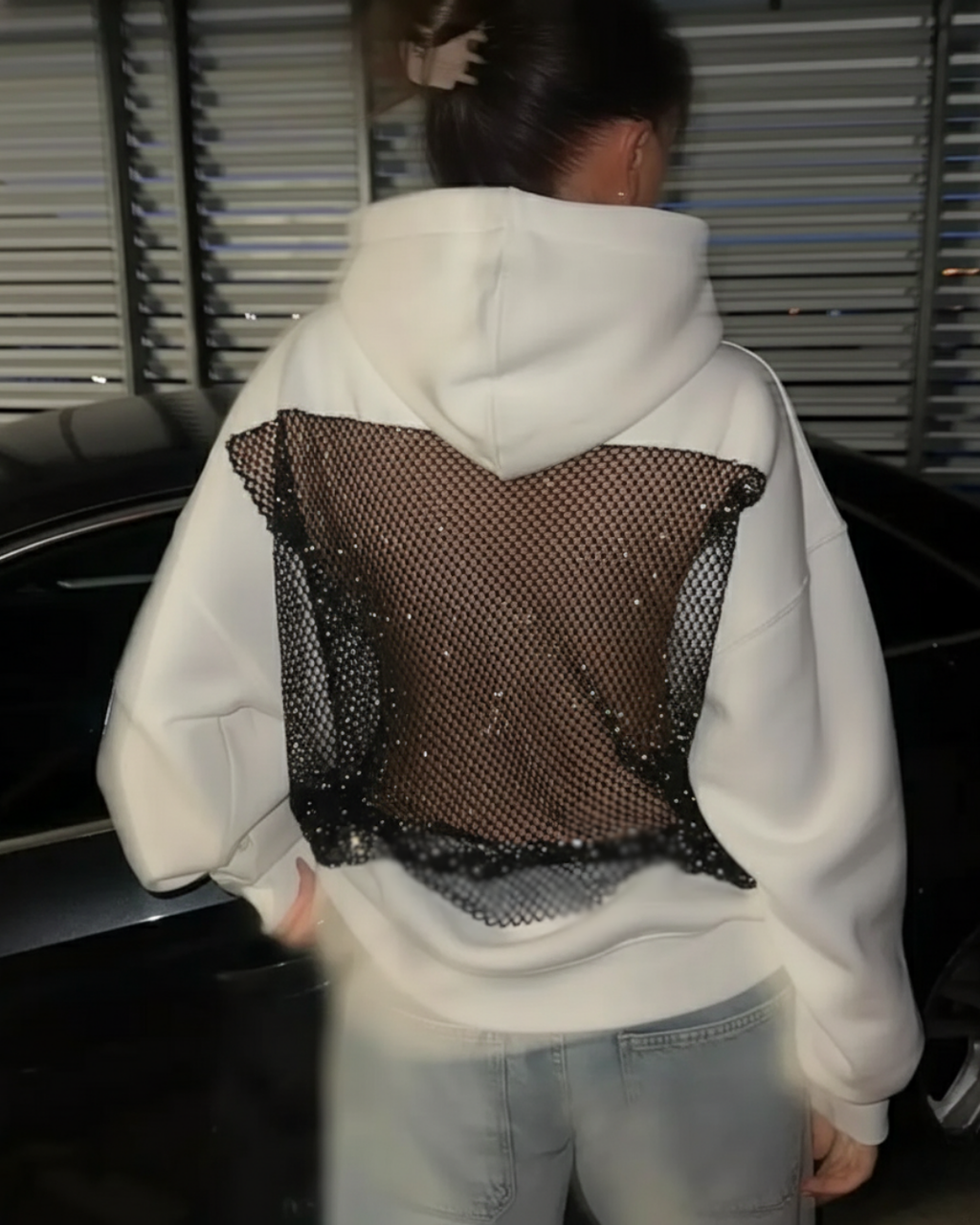 Crystal Aura Oversize Sweatshirt