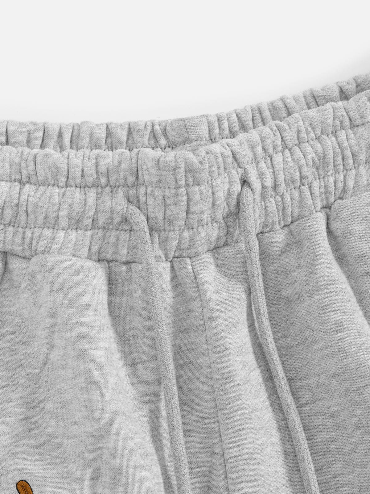 Labellarossa Embroidery Dog Baggy Barrel Sweatpants