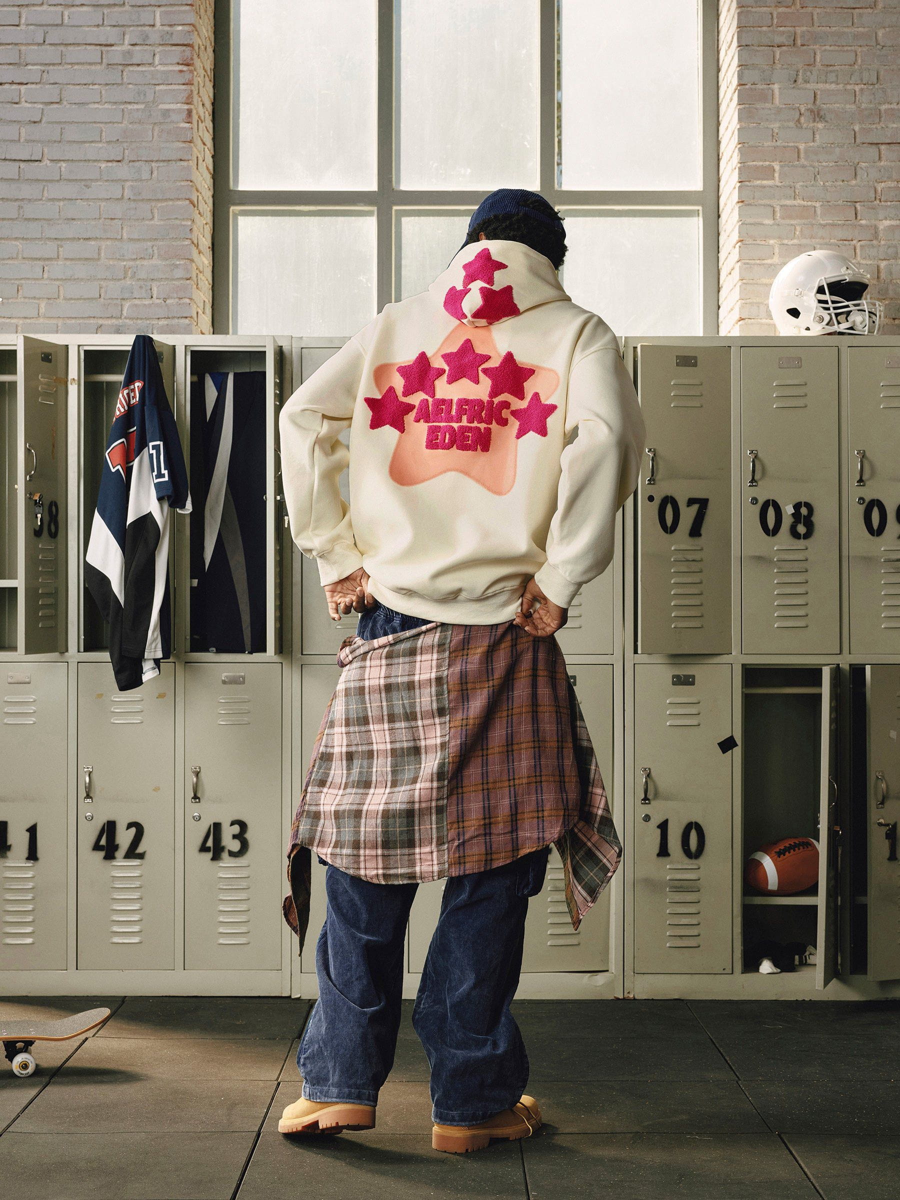 Vintage Embroidery Eden Star V303 Hoodie