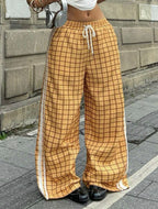 Amber Tartan Y2K Baggy Pants
