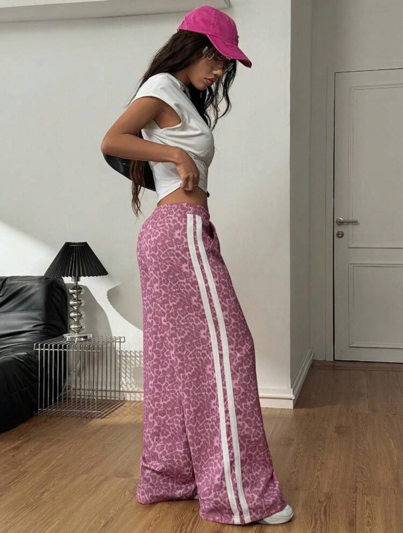 Pink Panthera Y2K Baggy Pants