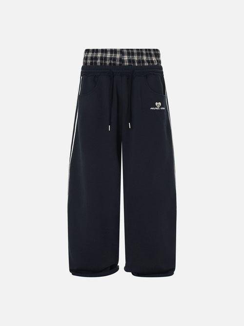 Labellarossa Double Waist Baggy Sweatpants