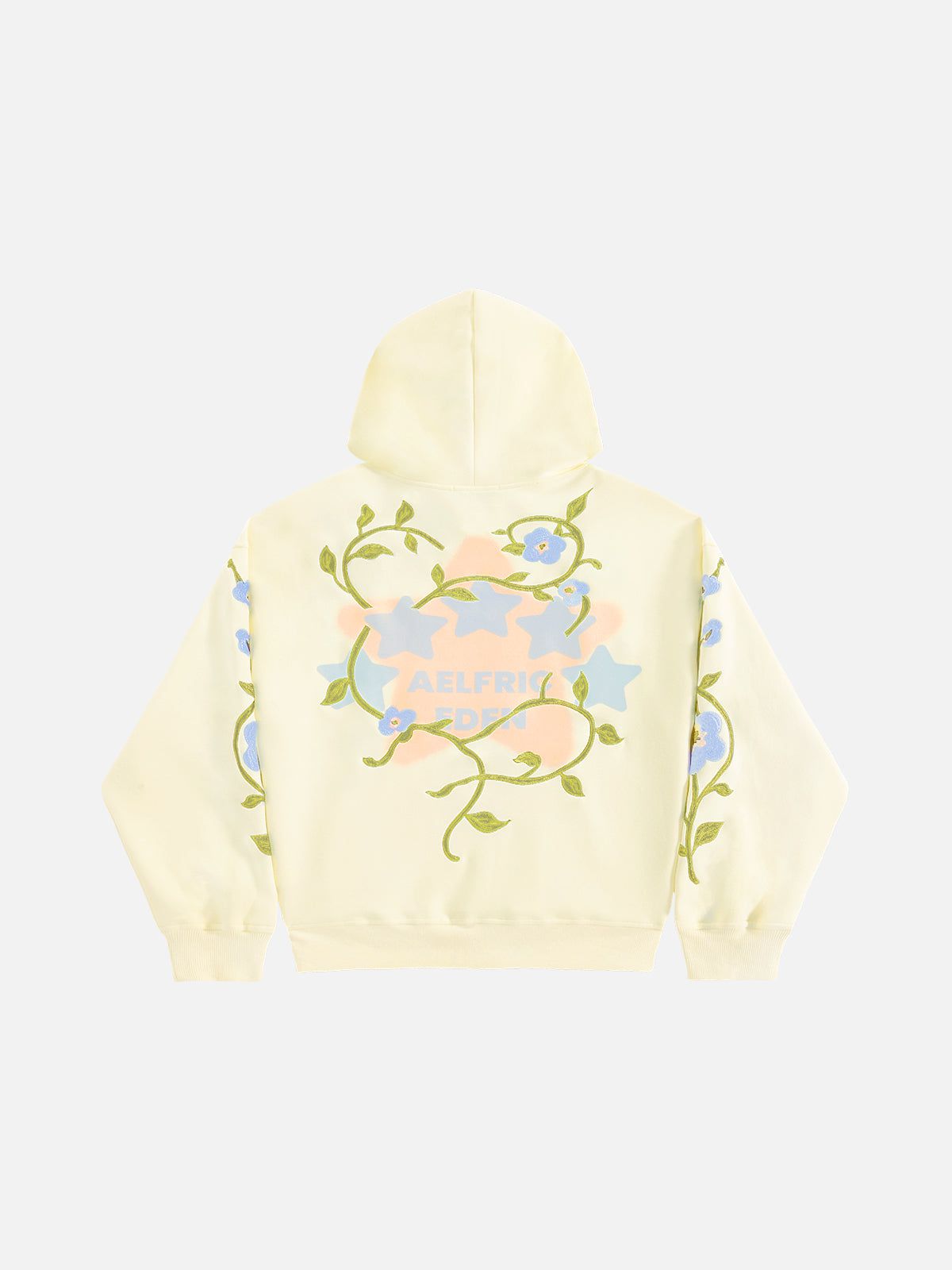 Star Rhinestone Floral Hoodie