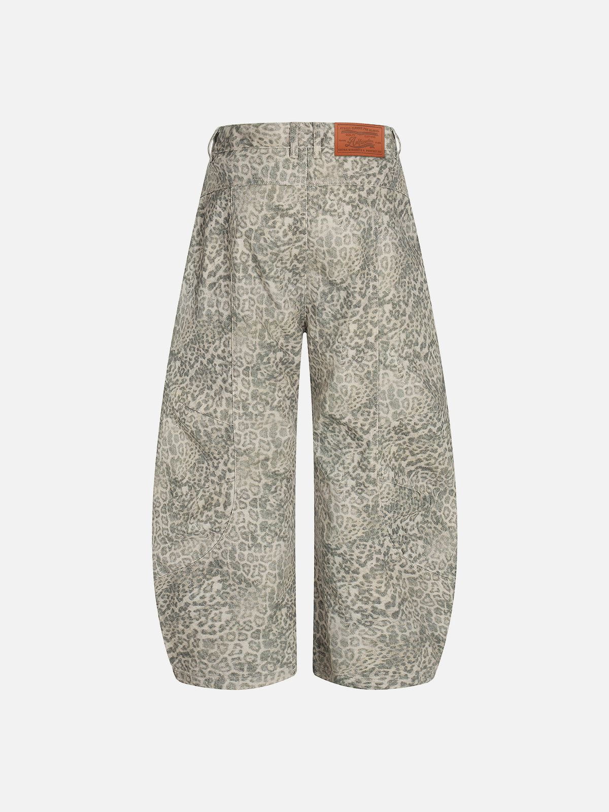Baggy Barrel Leopard Jeans