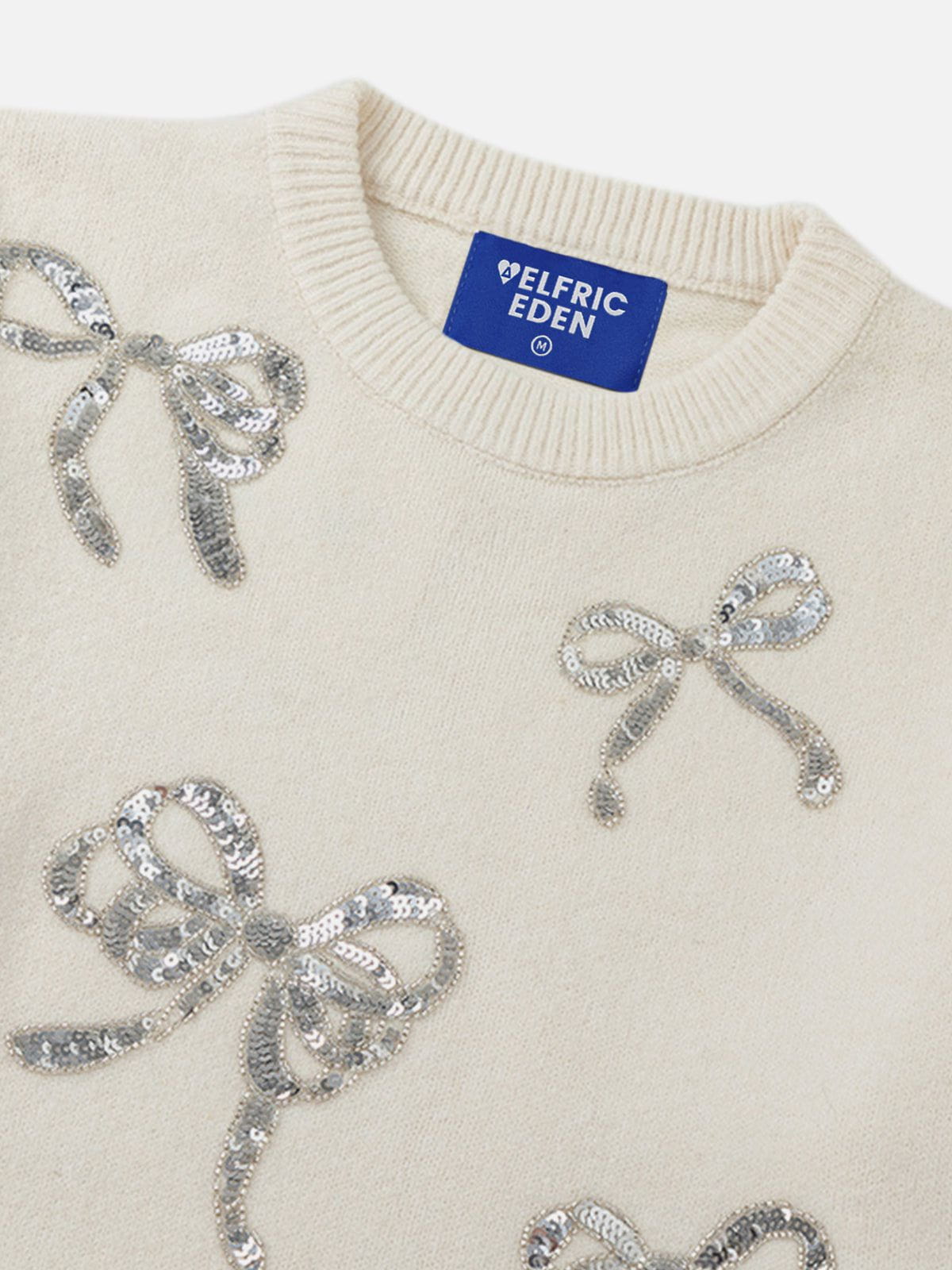 Sequins Bow Sweater