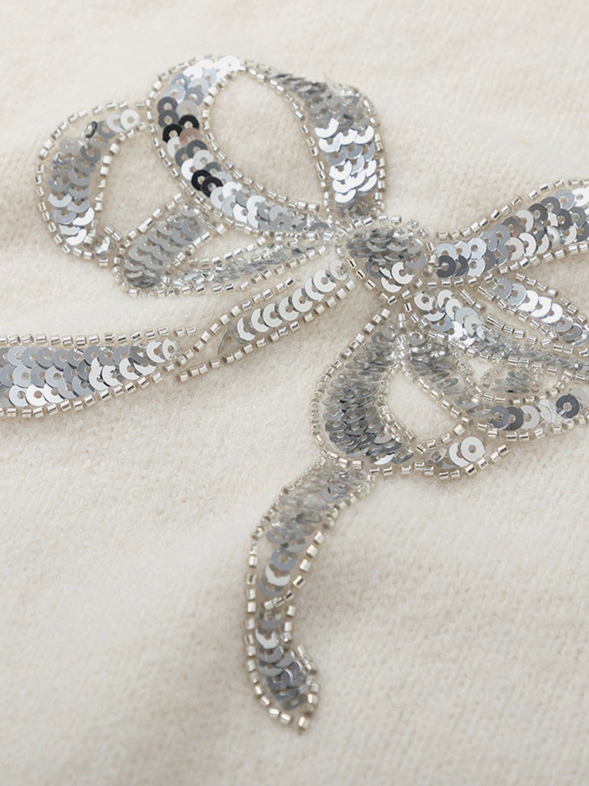 Sequins Bow Sweater