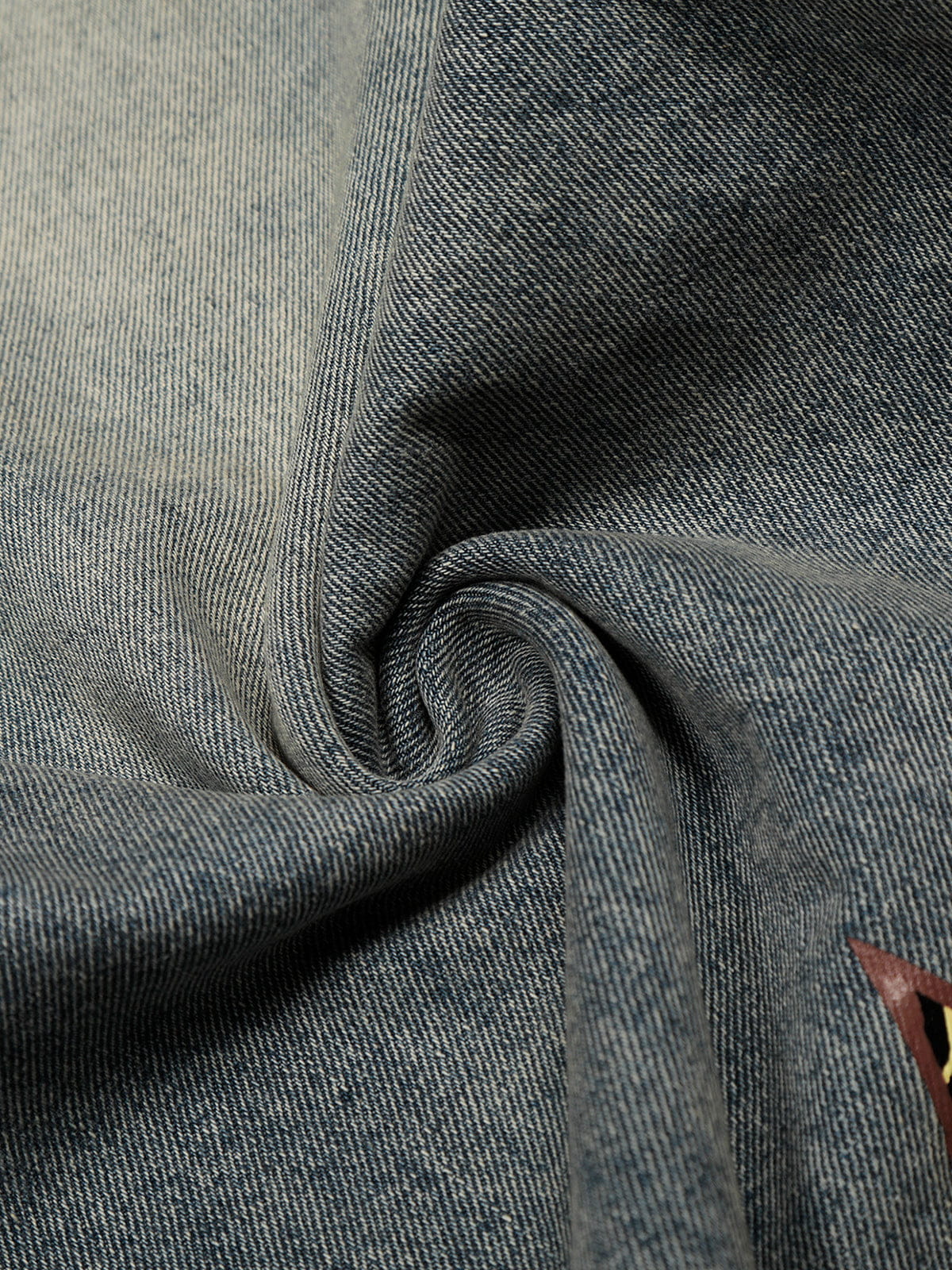 Leopard Star Panel Baggy Jeans