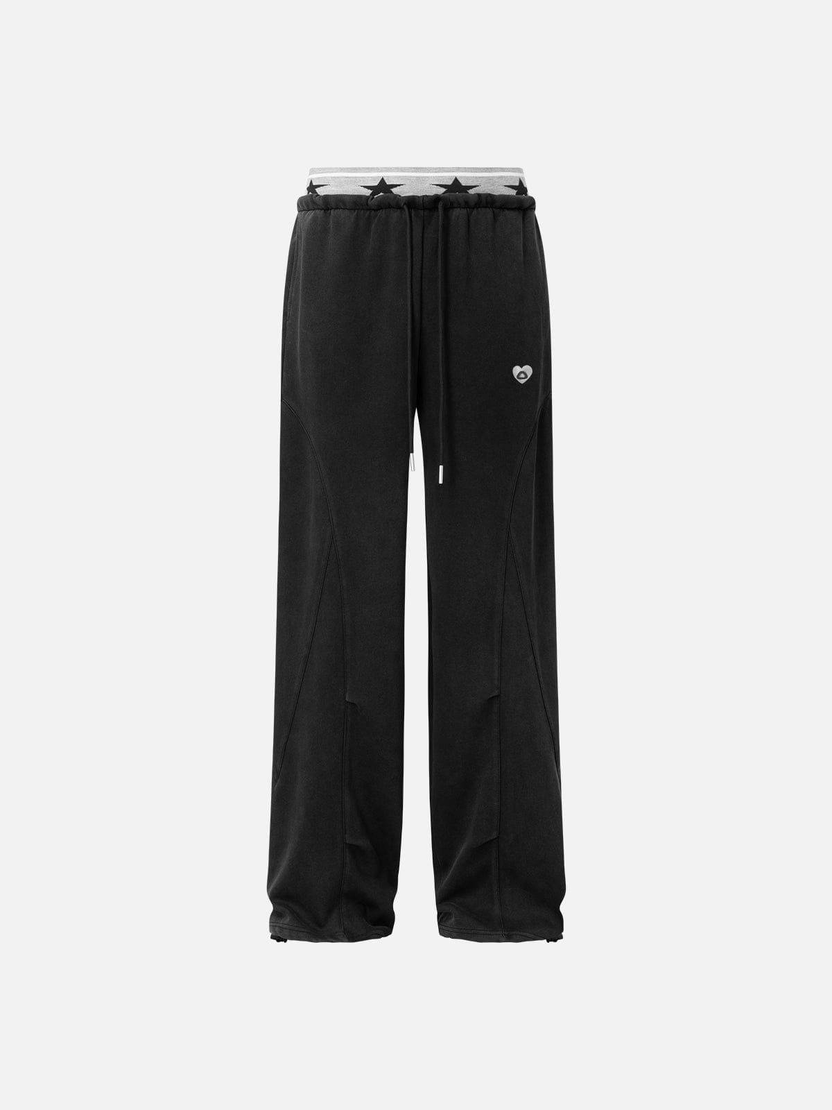 Star Double Waist Baggy Sweatpants