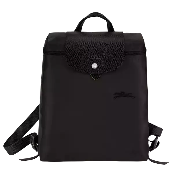 Longchamp Foldable Recycled Nylon Le Pliage Backpack with Gold Hardware
