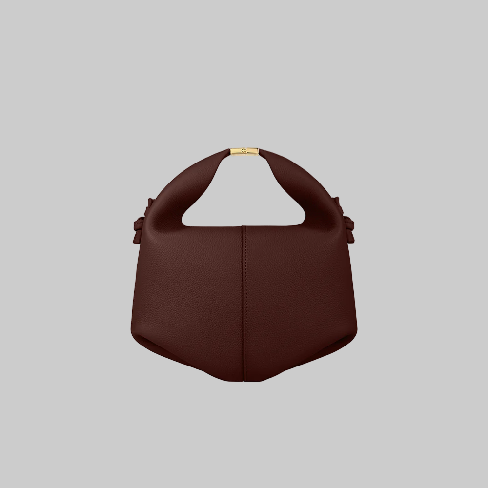 Béri Lightweight Full-Grain Calf Leather Handbag with Magnetic Closure
