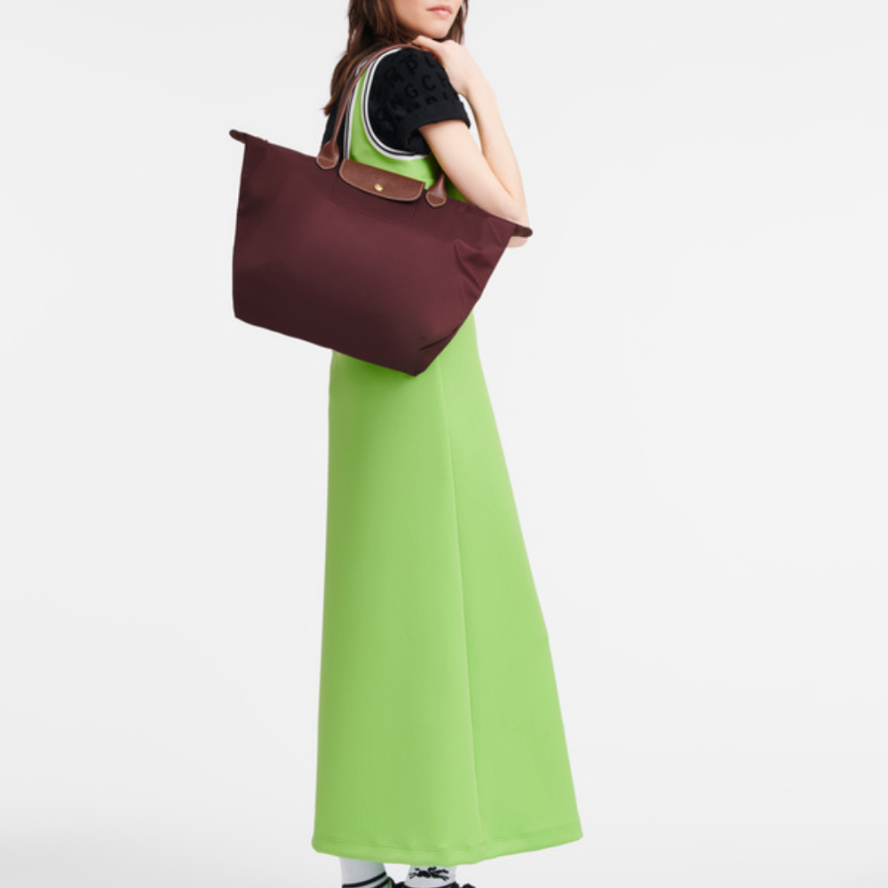 Longchamp Le Pliage Sienna Tote Bag Lightweight Nylon Organizer