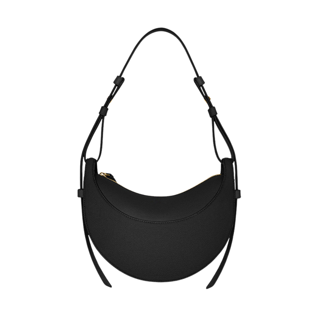La Bellezza Genuine Leather Saddle Bag with Organized Interior