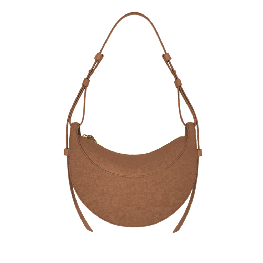 La Bellezza Genuine Leather Saddle Bag with Organized Interior