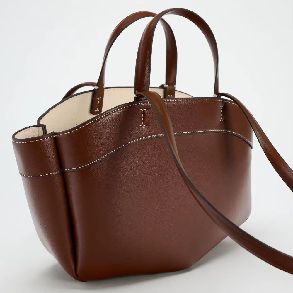 Sorella Vegan Leather Tote with Removable Zippered Inner Organizer