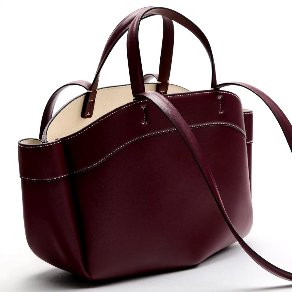Sorella Vegan Leather Tote with Removable Zippered Inner Organizer