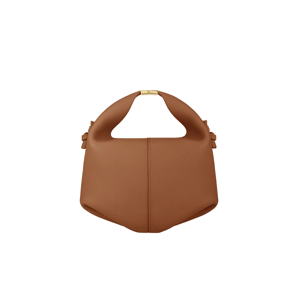 Béri Lightweight Full-Grain Calf Leather Handbag with Magnetic Closure