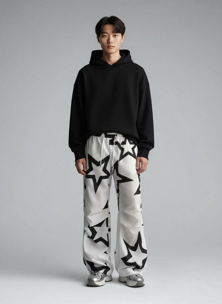 Nova White Baggy Sweatpants - LABELLAROSSA