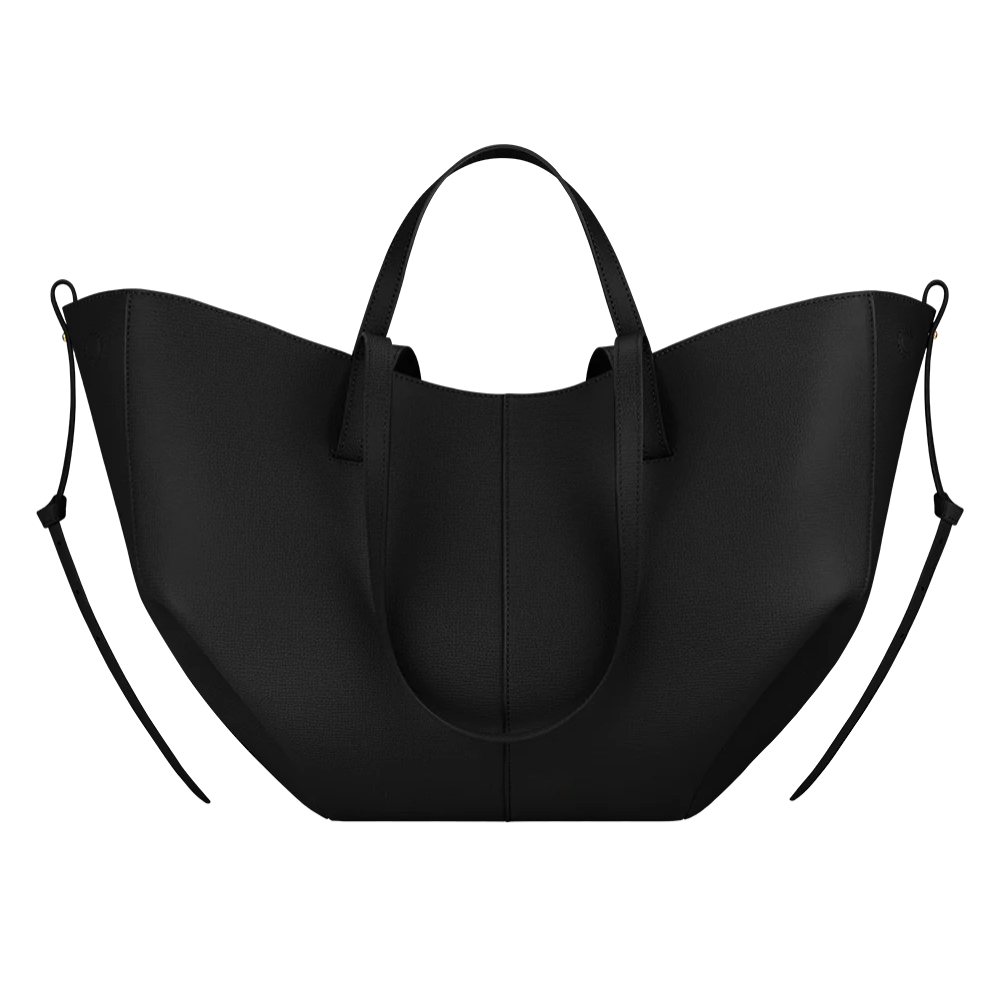 Valentina Leather Tote Bag — Organized Removable Pocket Magnetic Closure