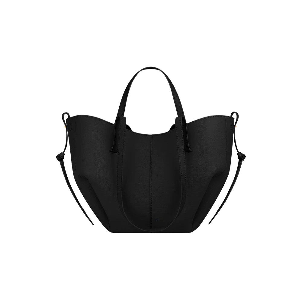 Valentina Leather Tote Bag — Organized Removable Pocket Magnetic Closure