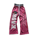 Labellarossa Kash Graphic Print Straight Sweats