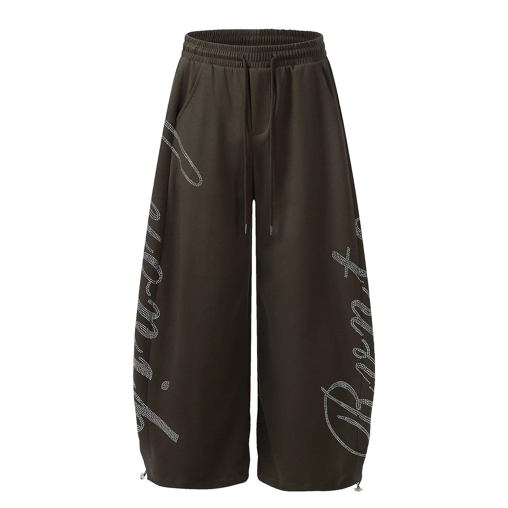 Labellarossa Rhinestone Baggy Joggers