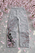 Midnight Sakura Baggy Sweatpants