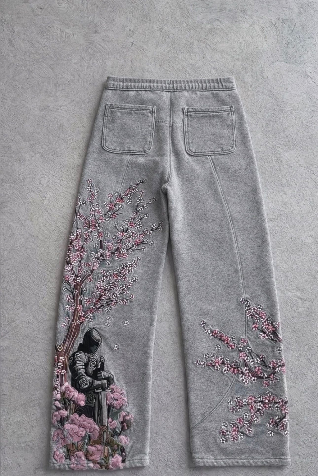 Midnight Sakura Baggy Sweatpants