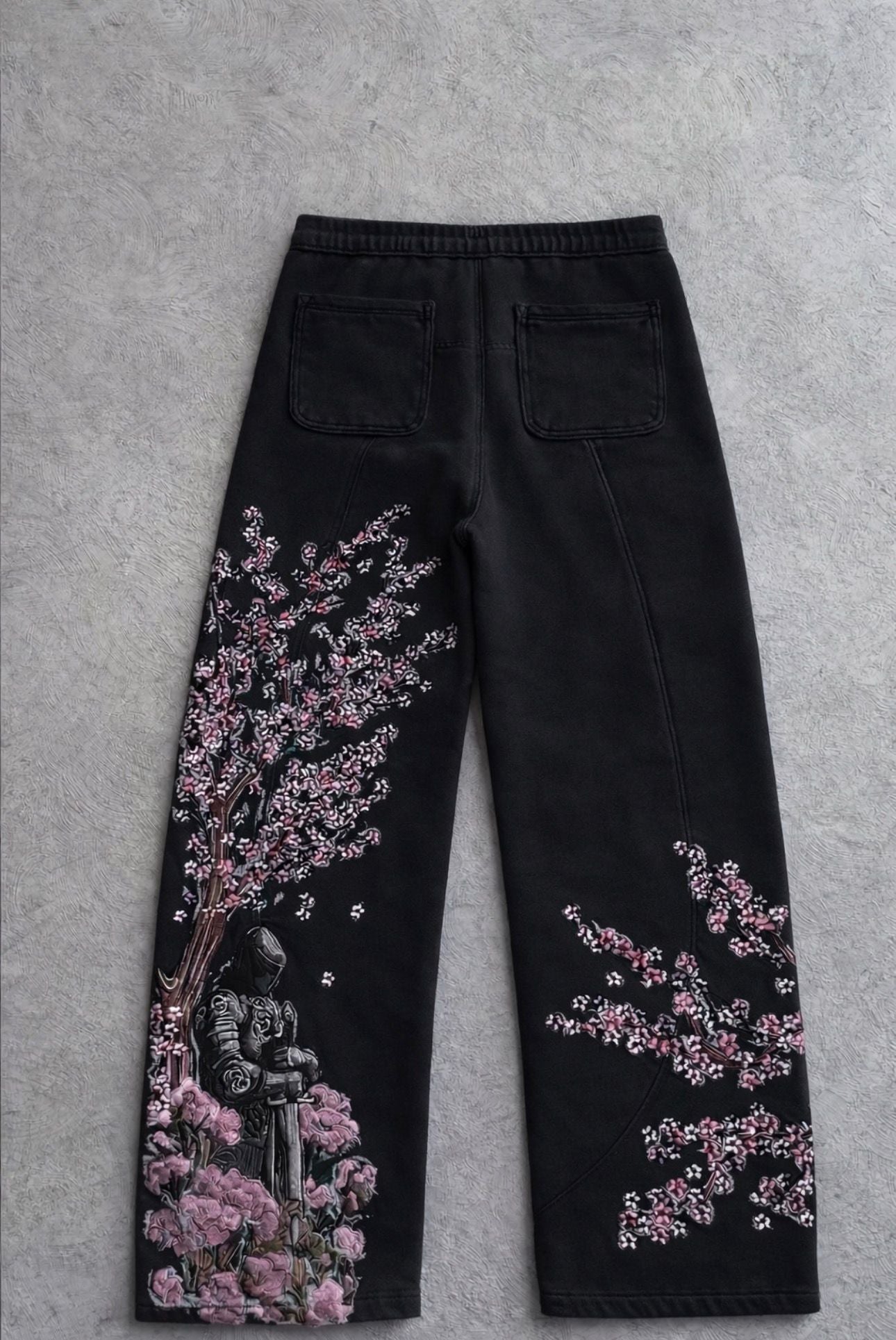 Midnight Sakura Baggy Sweatpants