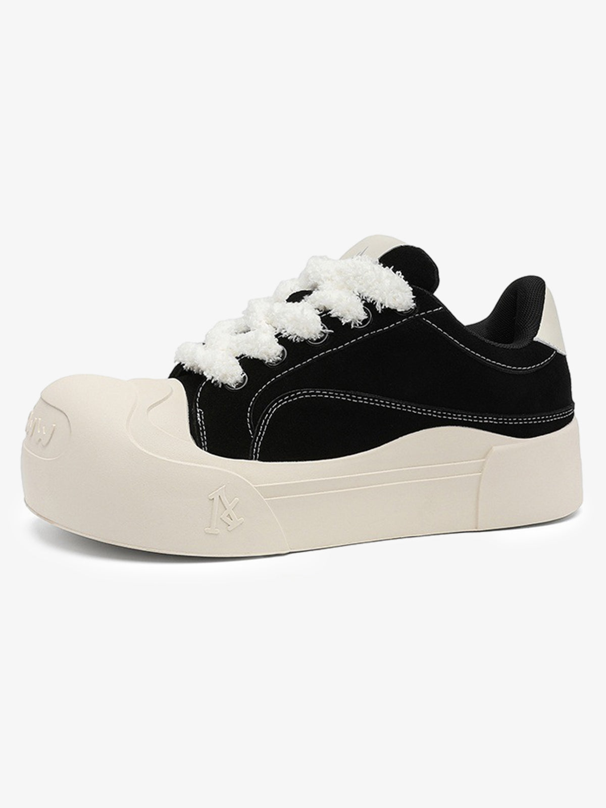 Round-Toe Chunky Height Boost Sneakers