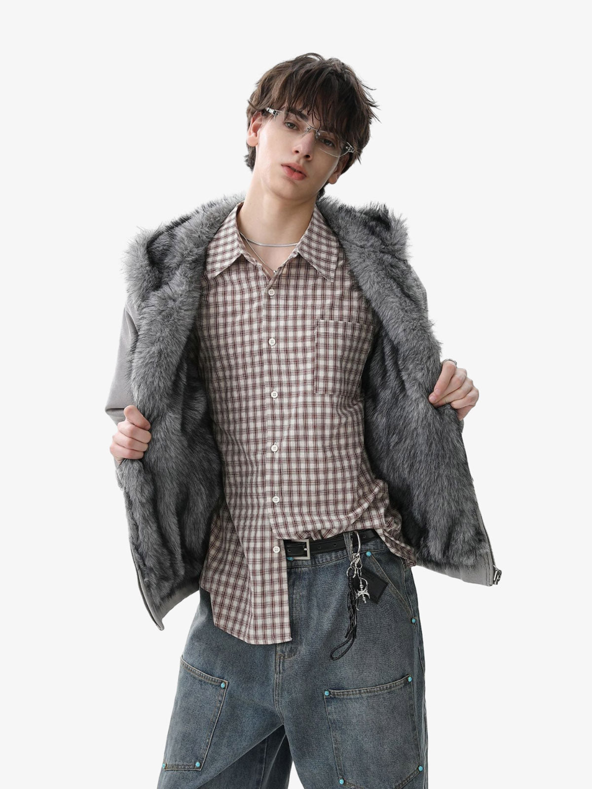 Street Fur Reversible Hooded Jacket