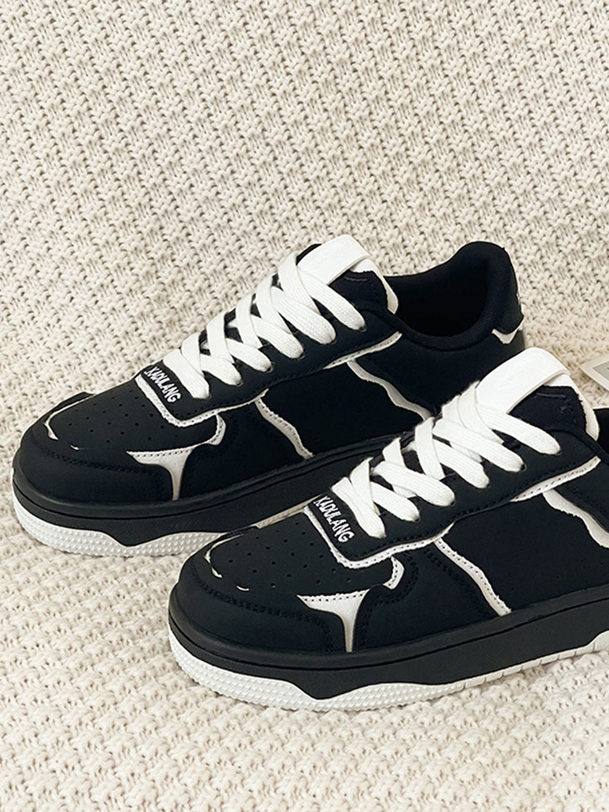 Thesupermade High Street Black And White Board Casual Shoes