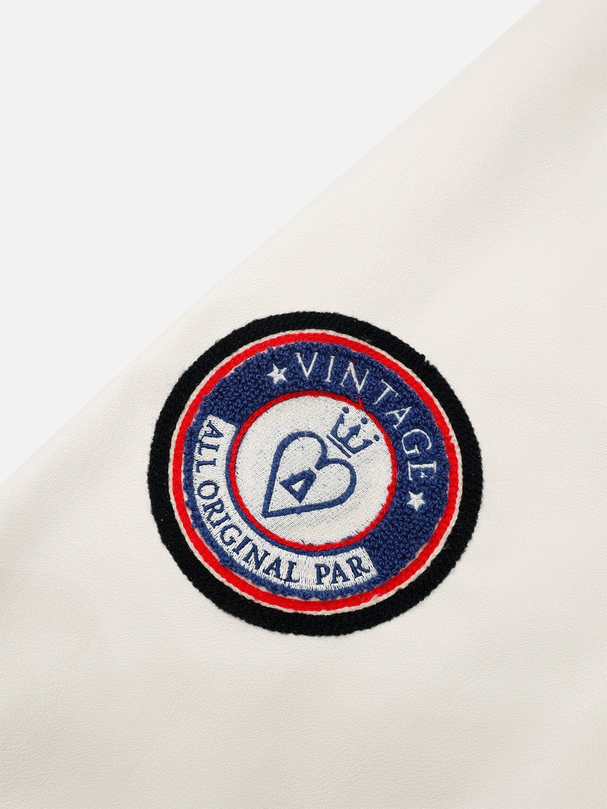 Towel Embroidery Badge Varsity Jacket
