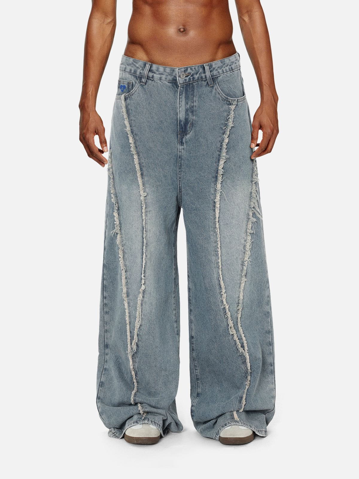 Baggy Fringe Jeans