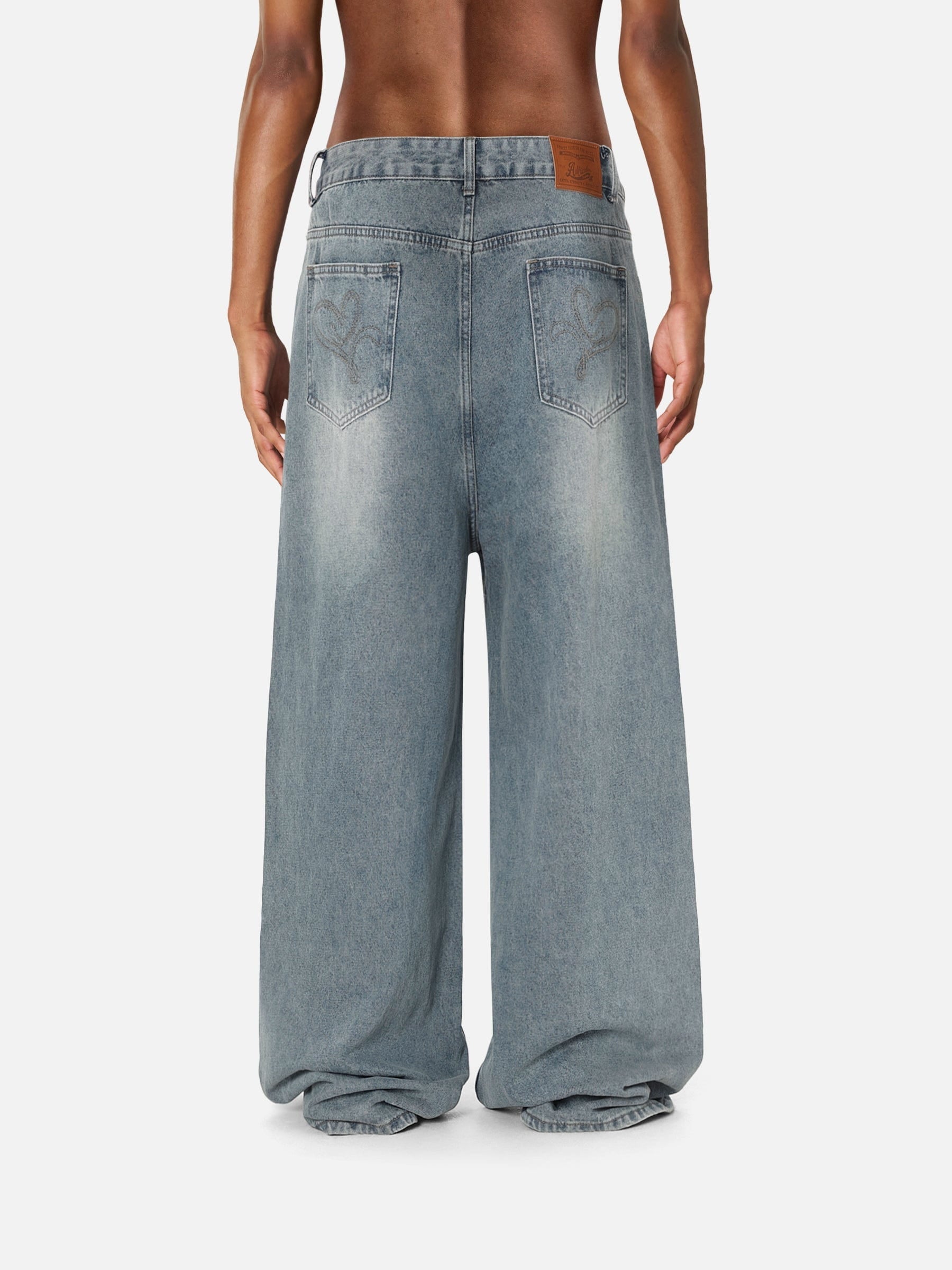 Baggy Fringe Jeans