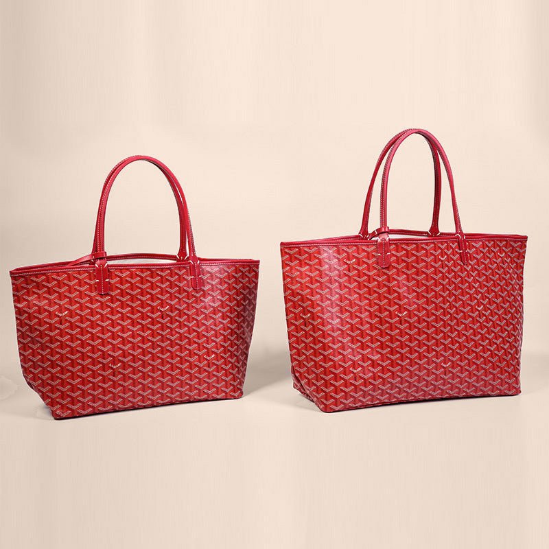 Élance Reversible Tote Bag Canvas with Leather Handles, Large
